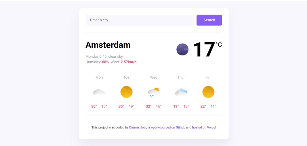 meteo app